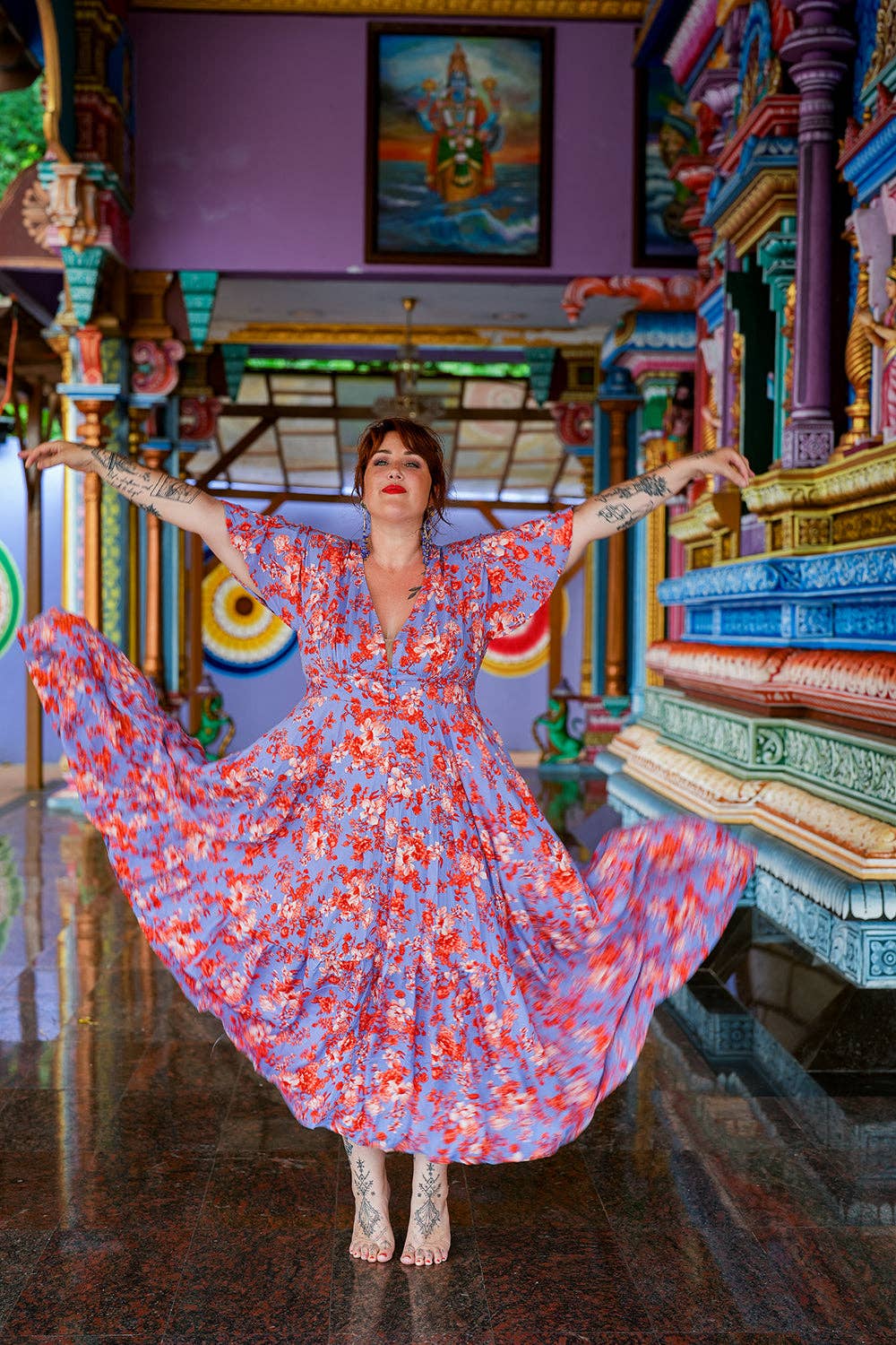 Jinx the label - Wholesale Dress - Women's - Mary Dress - Sunset Prism13