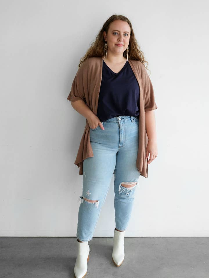 BROOKE sjal i Cognac för wholesale av Elegantees