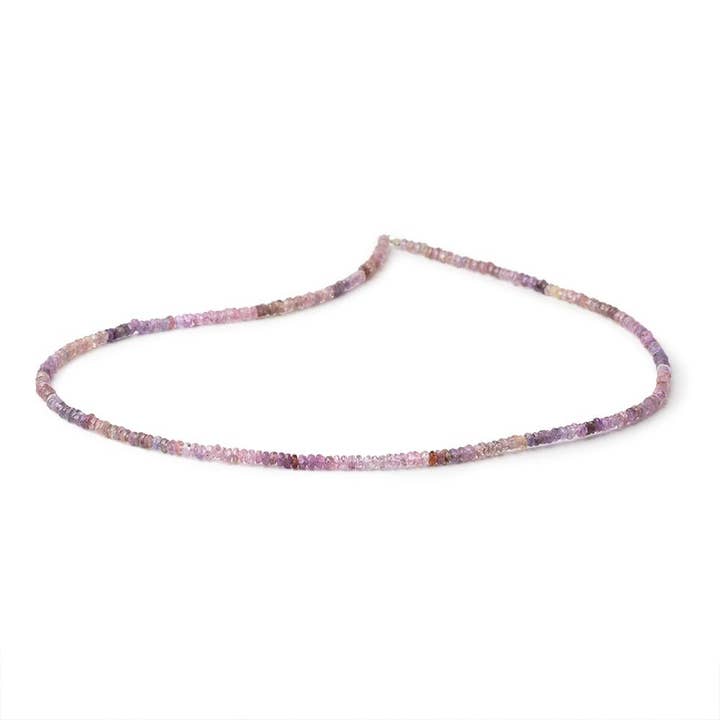 Beads of Cambay - Wholesale Beads - 2.5-3mm Multi Color Spinel Faceted Rondelle Beads 16 inch 272 pieces2
