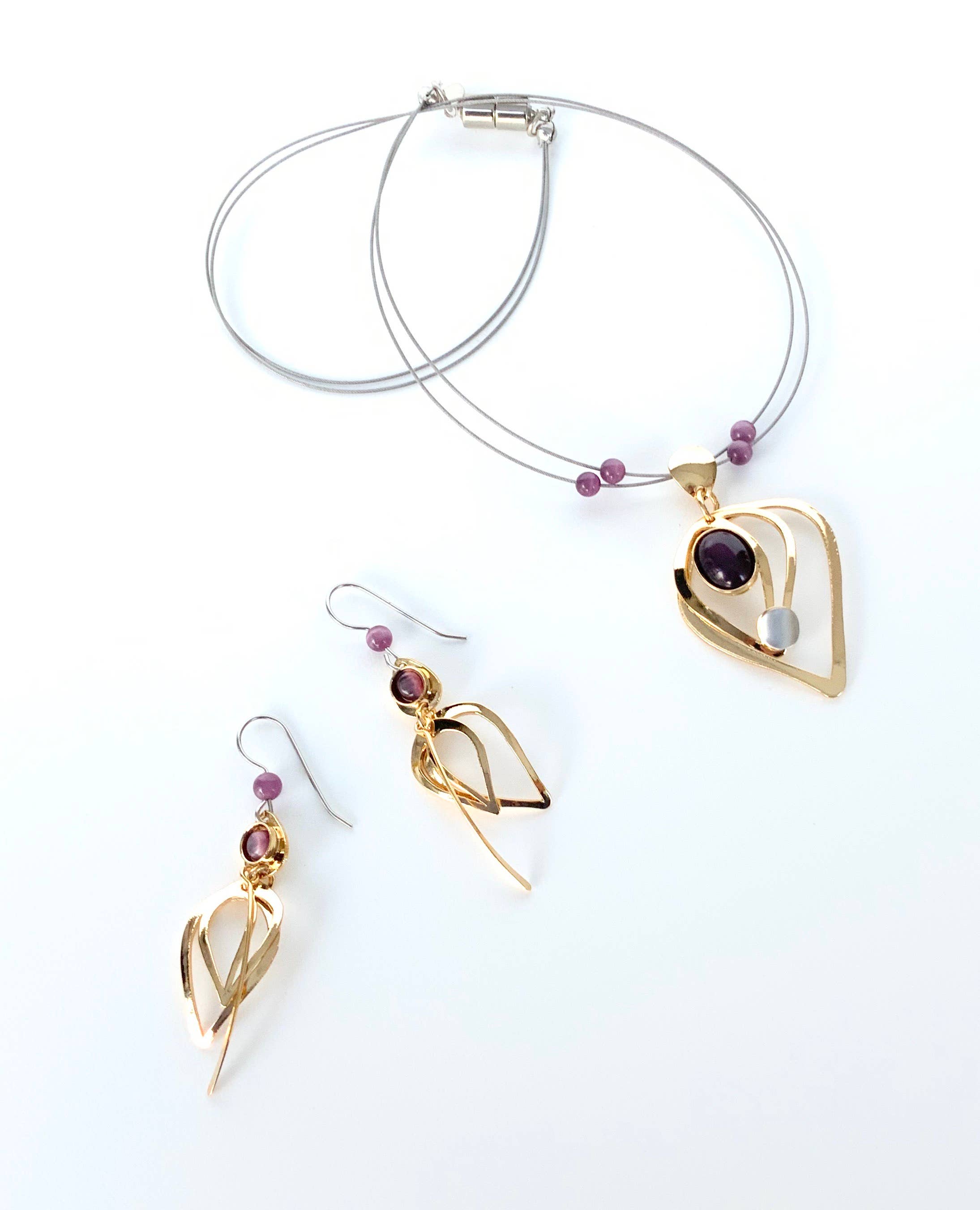 Christophe Poly / Crono Design - Vente Parures de bijoux - ENSEMBLES Préemballés (DFY1) - 6xColliers17'' & Ensembles d'Oreilles & Présentoirs Gratuits35