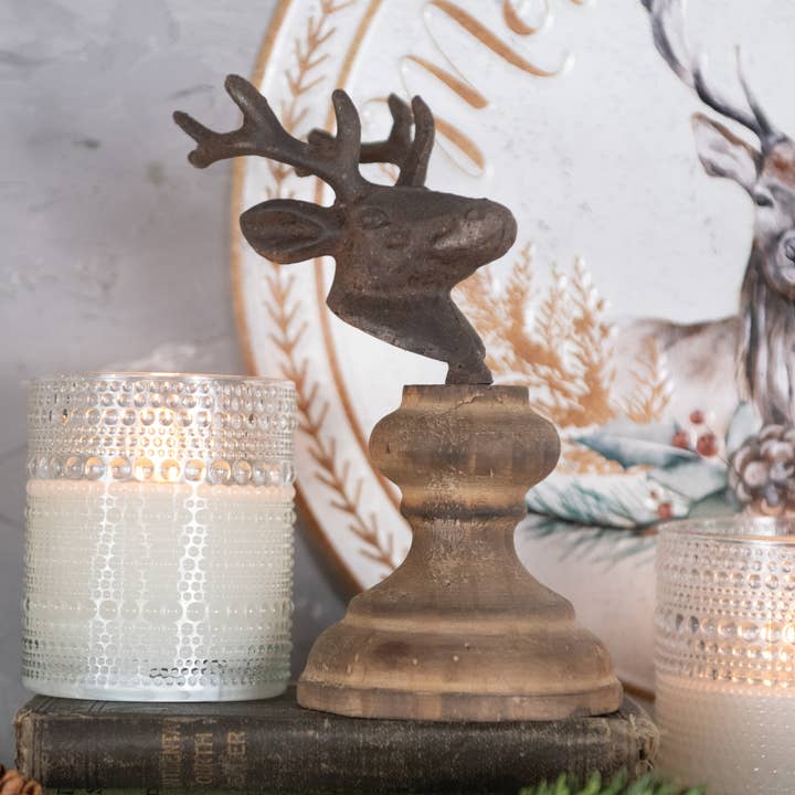 Cabeza de ciervo marrón de 8" para venta al por mayor de Ragon House