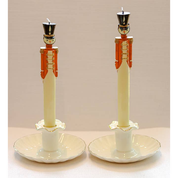 Ro’Table NYC - Wholesale Tapered Candle/Candlestick - Handpainted Red Royal Guard Candle - Pack of 21