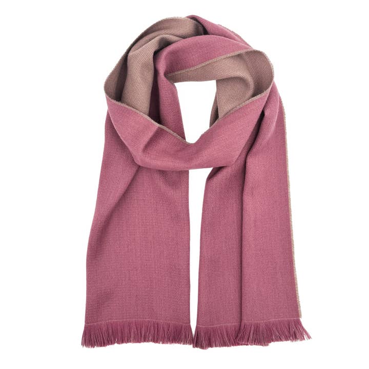 Sciarpa Alpaca Reversibile - Dusty Bloom per la vendita all'ingrosso da parte di Shupaca Alpaca
