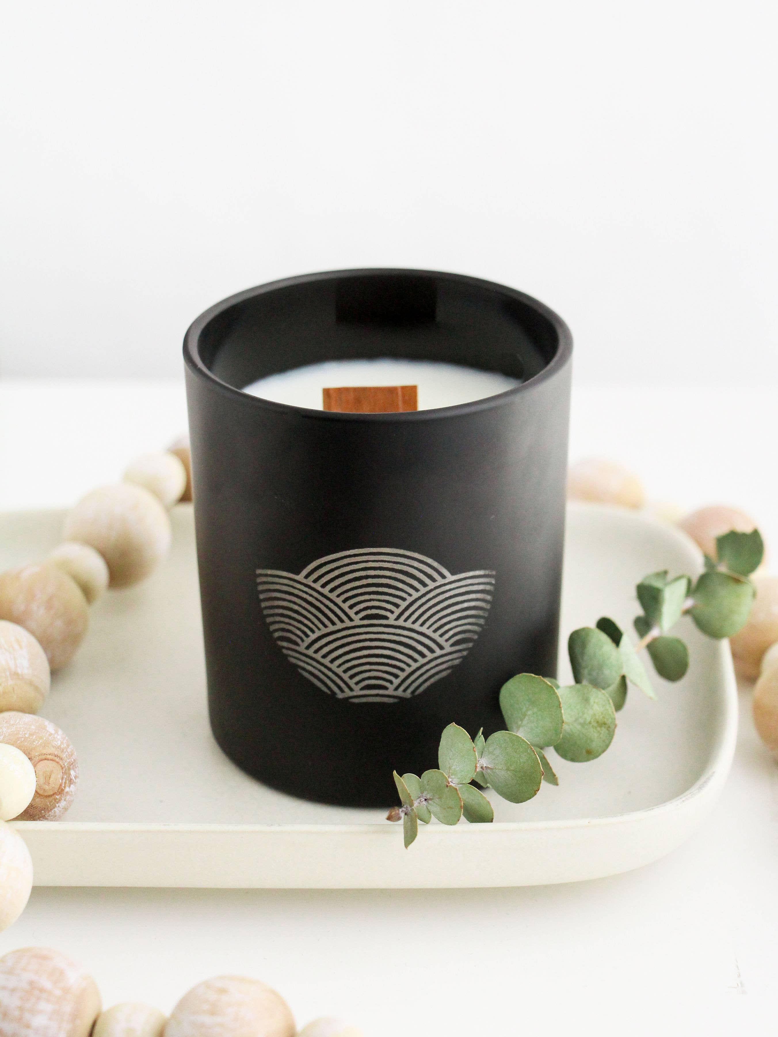 Wholesale Candles - Vente Bougie en bocal - Bougies noires personnalisées gravées de 8 oz (227 g) | Parfums les plus vendus10