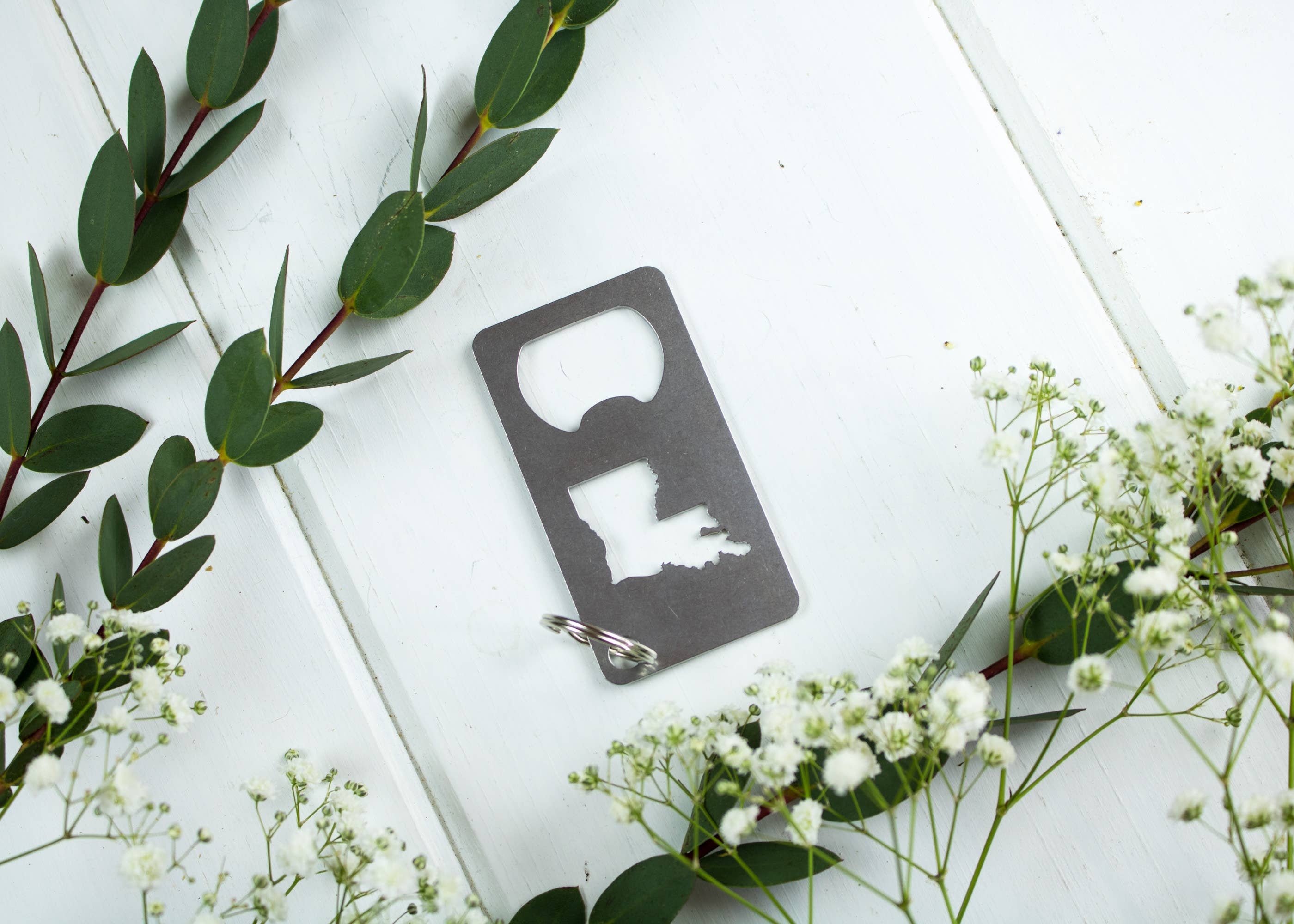 Iron Maid Art - Wholesale Bottle/Wine Opener - Louisiana State Stainless Steel Beer Bottle Opener Gift8