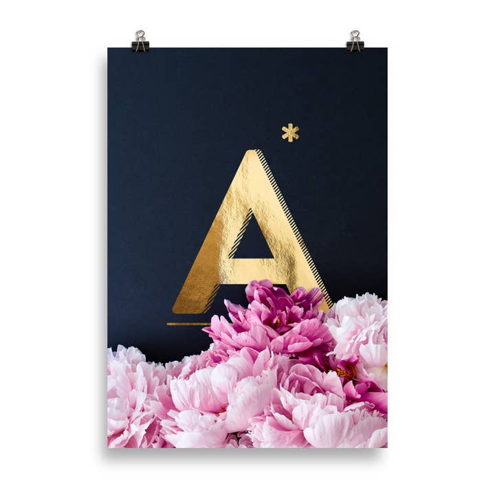 Pioenen ABC | letter A voor wholesale door HEARTMADE Prints