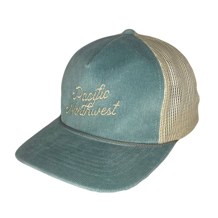 PNW Script- Curved Bill Trucker Cap Corduroy and other Purchase Wholesale pnw hat. Free Returns & Net 60 Terms on Faire trending on Faire.