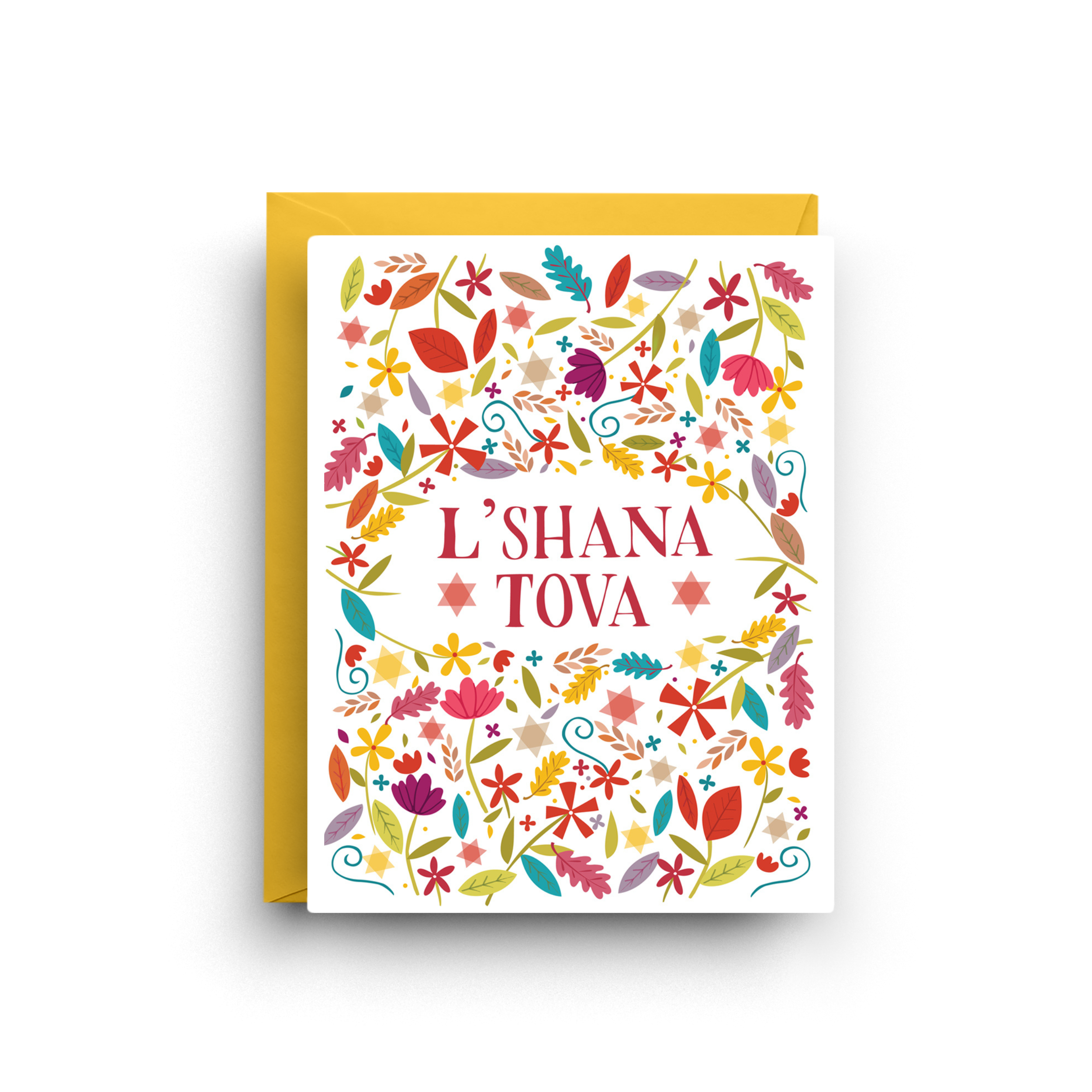 Nicole Marie Paperie - Vente Cartes pour Roch Hachana - Cartes de vœux Rosh Hashanah - Coffret de 6 pour le Nouvel An juif2