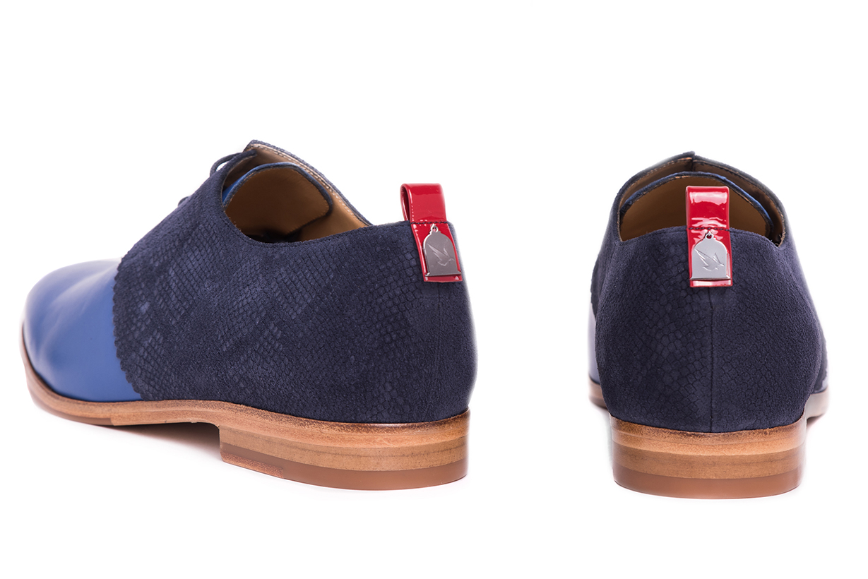 THE BARON’S CAGE - Wholesale Oxford Shoes - Men's - Blue Snake Shoes: Mr Romeo2