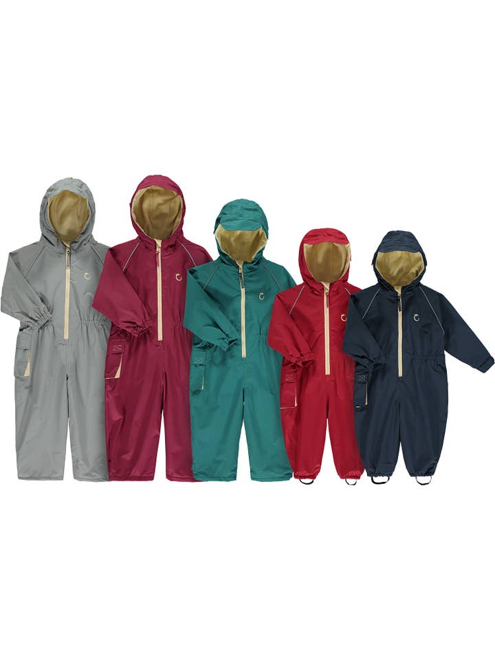 Hippychick – wholesale Jumpsuit – Kids – HC Waterproof Fleeced All-In-One Cool Grey 3-4 Years
