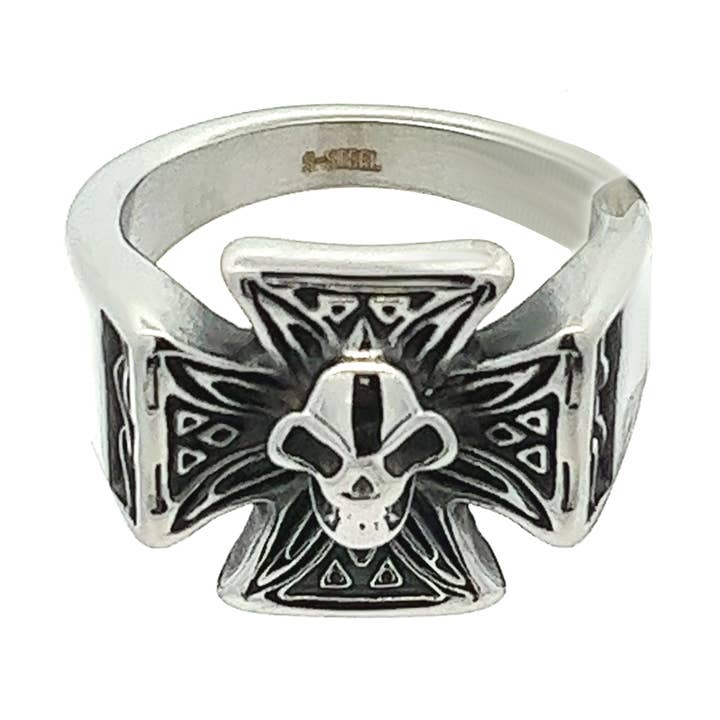 Skull Men's Ring - ZM2348E591 for wholesale by AMORINO SRL