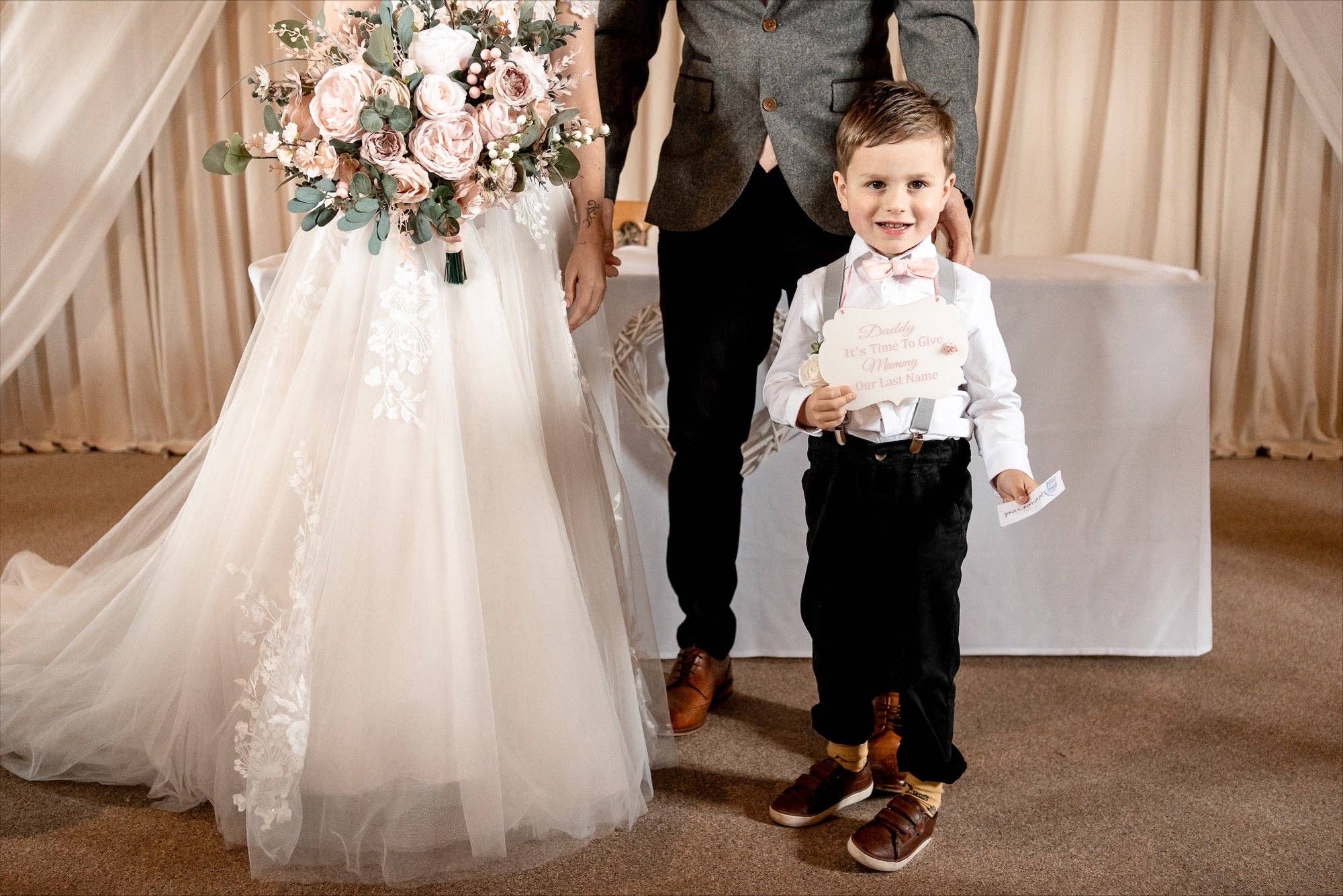 Dickie Bow – wholesale Bow Tie - Kids – Tallulah Boys Dusty Pink Bow Tie4