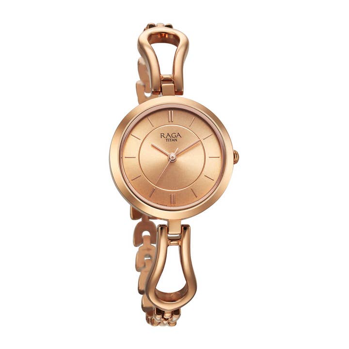 Titan - Wholesale Wrist Watch - Women's - Titan Raga Rose Gold Dial Watch for Women