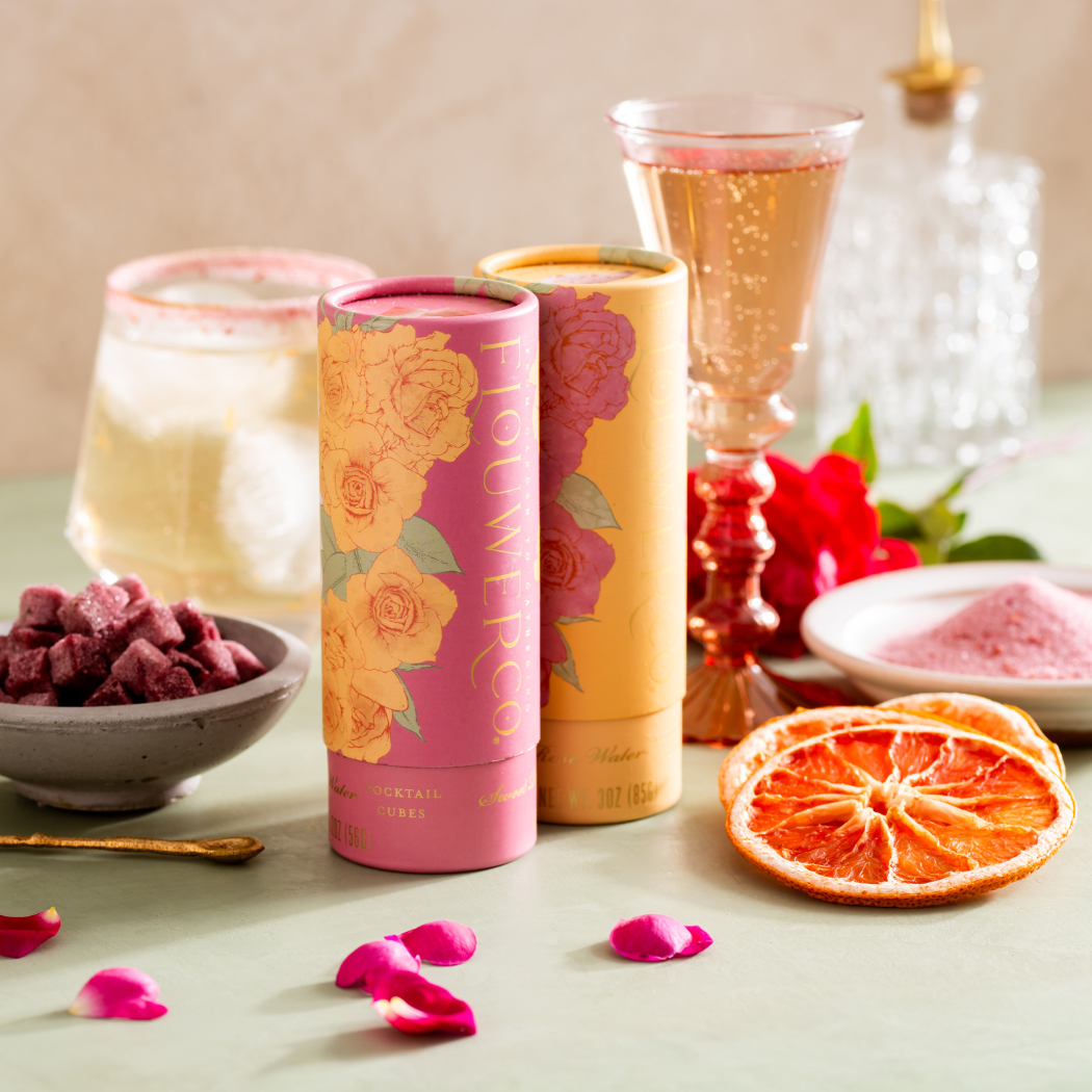 FLOUWER CO. - Wholesale Cocktail Mix/Syrup - Cocktail Cubes - Sweet Rose3