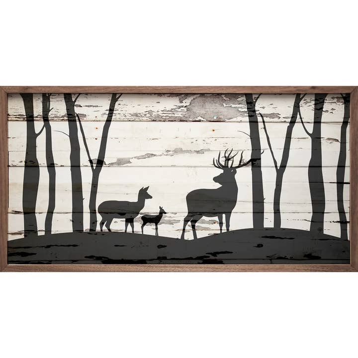Deer Family In Woods for wholesale by Kendrick Home