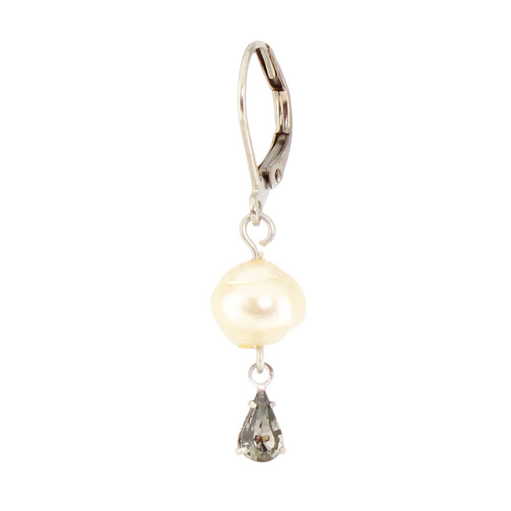 Baked Beads - Wholesale Dangle Earrings - Crystal Pearl Drop Earring3