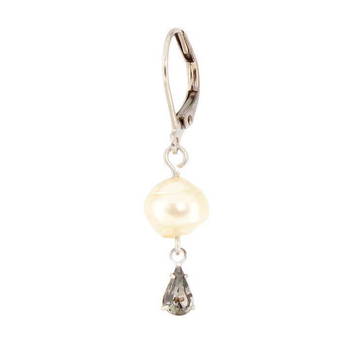 Baked Beads - Wholesale Dangle Earrings - Crystal Pearl Drop Earring3