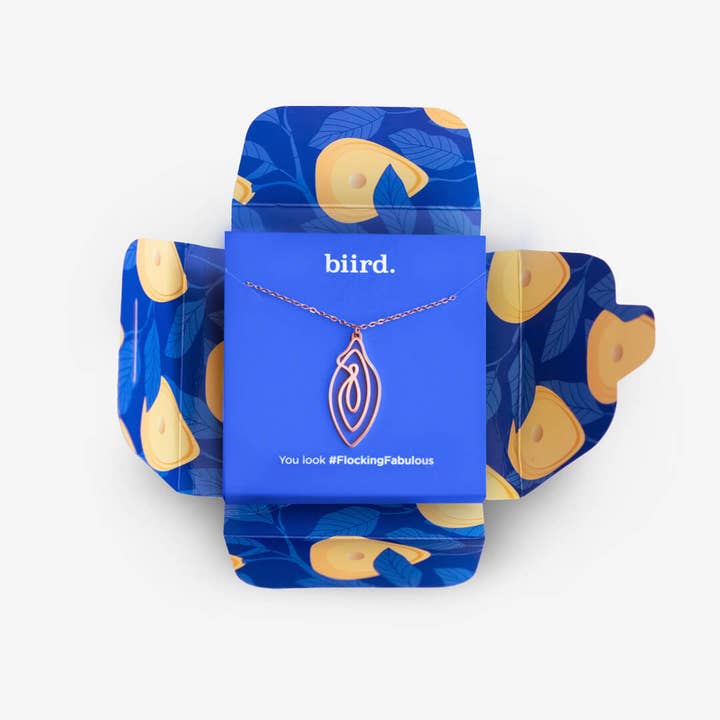 Biird - Wholesale Pendant/Charm Necklace - Vulvii Necklace - Rose Gold1
