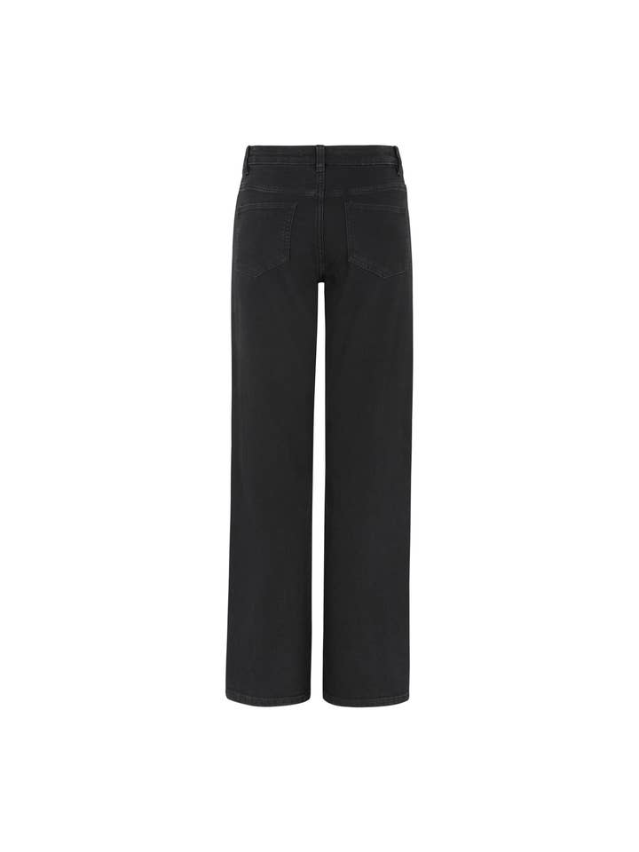 Soft Rebels - Wholesale Jeans - Women's - SRWilla Midwaist Wide Jeans - Black4