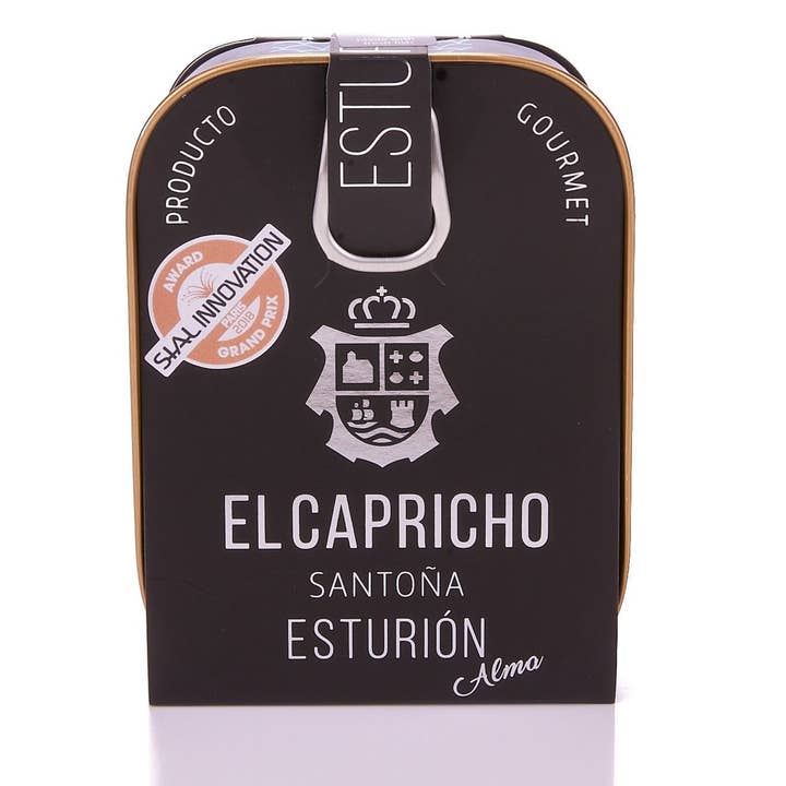 Spanish Colmado by Ibericos USA - Wholesale Tinned Fish - Sturgeon In Extra Virgin Olive Oil 110 gr. EL Capricho.
