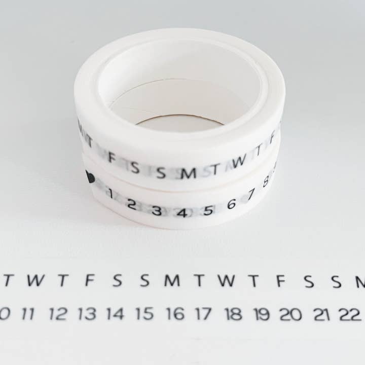 Horizontal Habit Builder | Thin Washi Tape Pack for wholesale by Journal Junkies