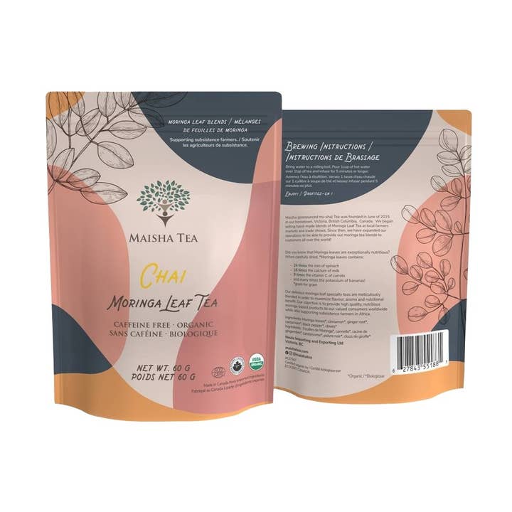 Chai Moringa Leaf Tea for wholesale by Maisha Tea