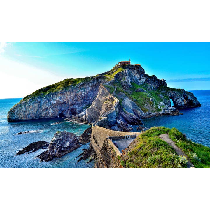 Gaztelugatxe, Espagne, Impression verticale sur métal pour la vente par Tocquigny Travel Photography