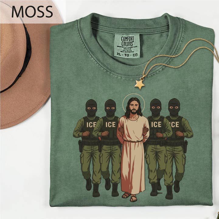 Sarcastic Immigrant Rights Political Protest Street Art Tee for wholesale by Teedico