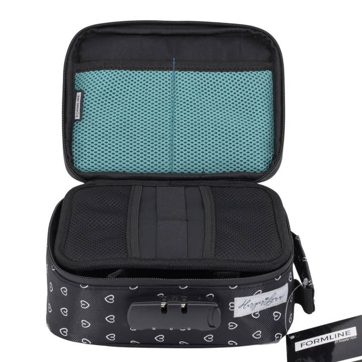 Formline Smell Proof Bags - Wholesale Humidor/Cigar Accessory - Formline x HarperLynn Smell Proof Bag / Case with Lock (Cute Heart Pattern Print)