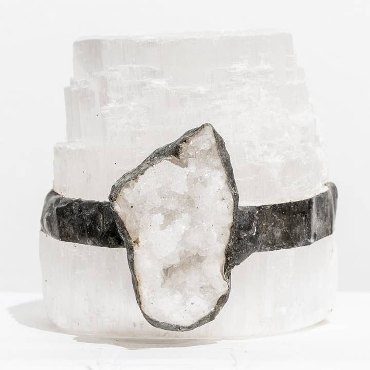 Selenite Tea Light Holder for wholesale by Jamie Dietrich Designs