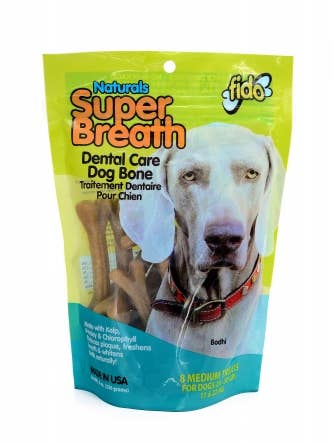 Super Breath Bones - Superbreath Medium-8/Pk för wholesale av Fido, Inc.