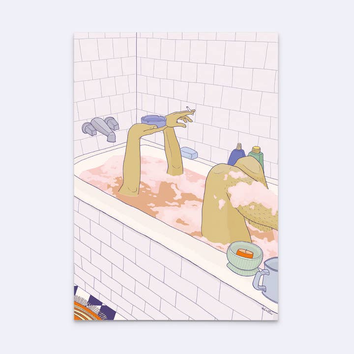 Art print "go away" for wholesale by minttu illustrations