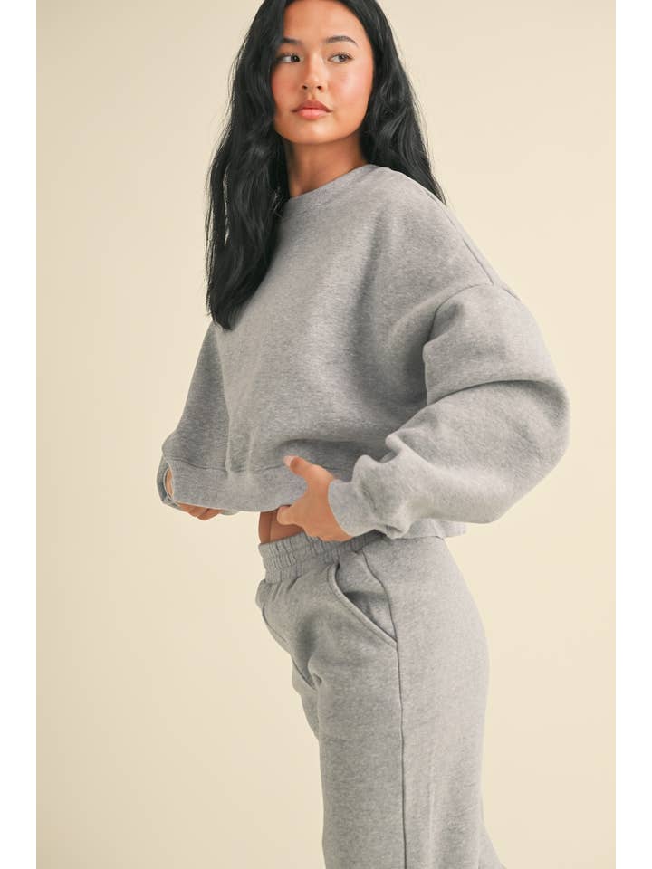 KIMBERLY C – wholesale Sweatshirt – Women's – Cozy Fleece Oversized Crewneck Sweatshirt SALE5