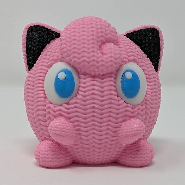 Jigglypuff Knit Style Figurine for wholesale by Giant Turtle Creations