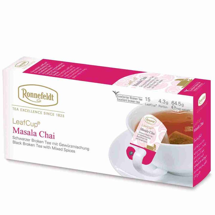 Ronnefeldt LeafCup® Masala Chai Noir – 6 × 15 Étui pour la vente par Ronnefeldt USA