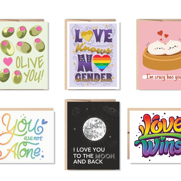 Love Wins Greeting Card Set or Single - Set #37 for wholesale by Oh, Hello Paper & Gifts