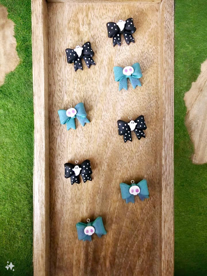 Halloween Bow earrings for wholesale by Beckys Creations