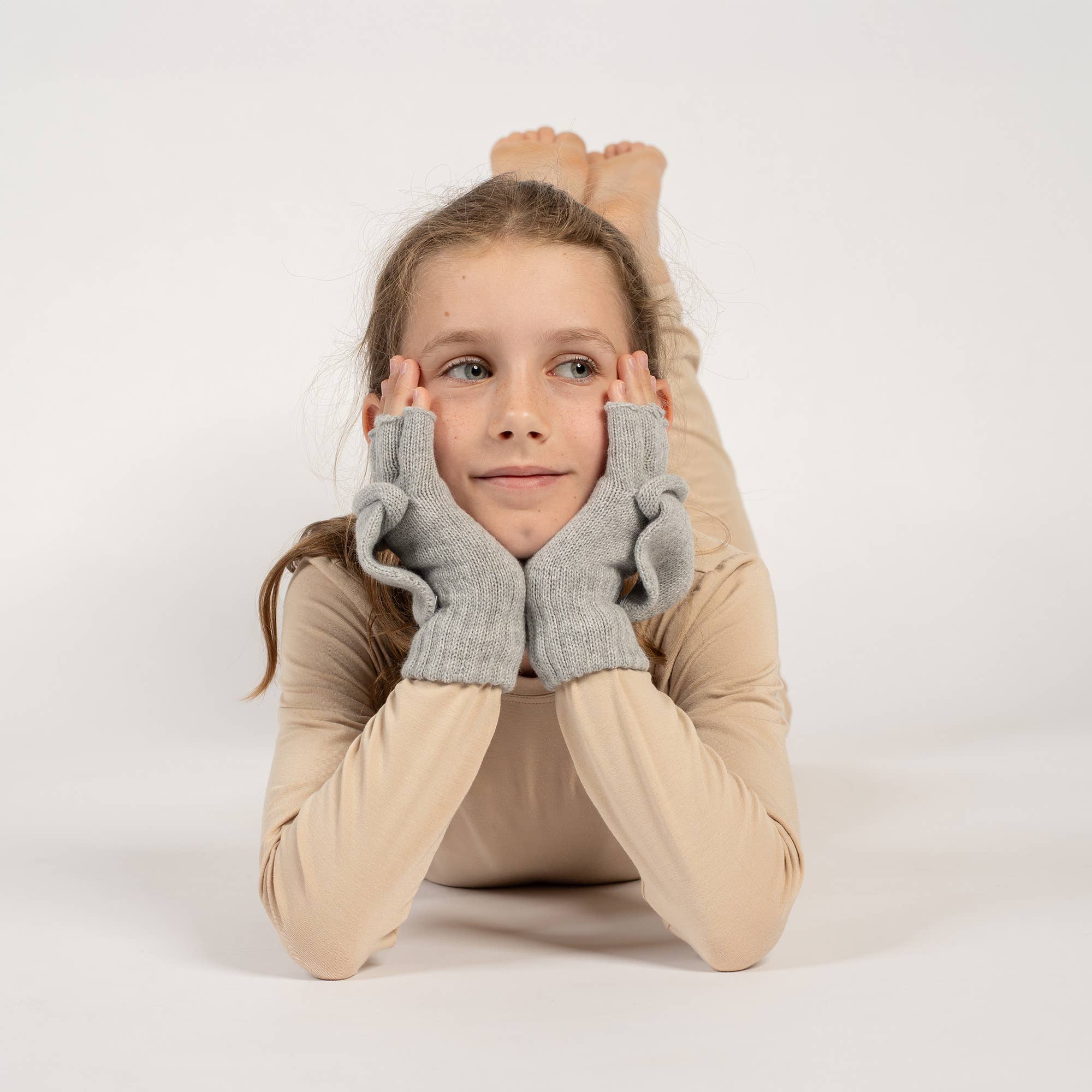 menique - Wholesale Handschoenen - Kinderen - Gebreide merinowollen handschoenen voor kinderen met omkeerbare vingertoppen6