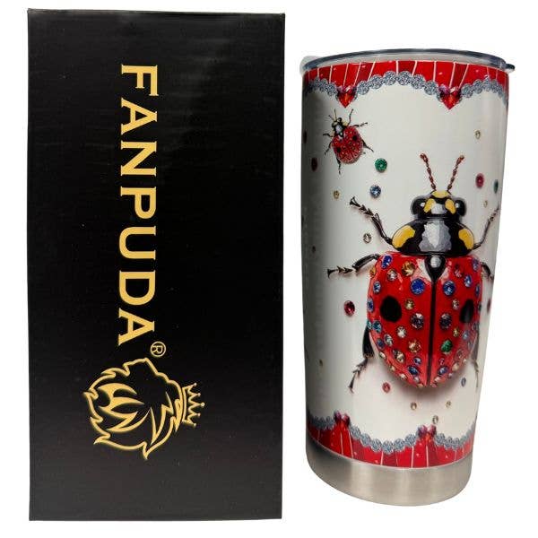 Premium Drinkware - #Y01.20.14 - The Jeweled Ladybug - 20OZ for wholesale by St. Louis Wholesale LLC