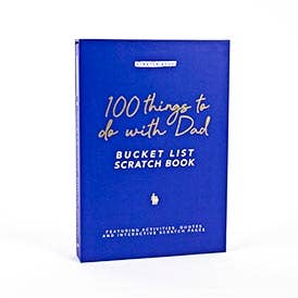 Gift Republic - Wholesale Book - Adult - 100 Things To Do With Dad Bucket List Scratch Book