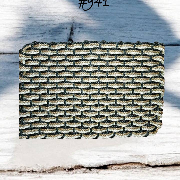 941 Die "Original" handgefertigte gewebte Maine-Hummerseil-Fußmatte für den Großhandel von Maine Rope Mats