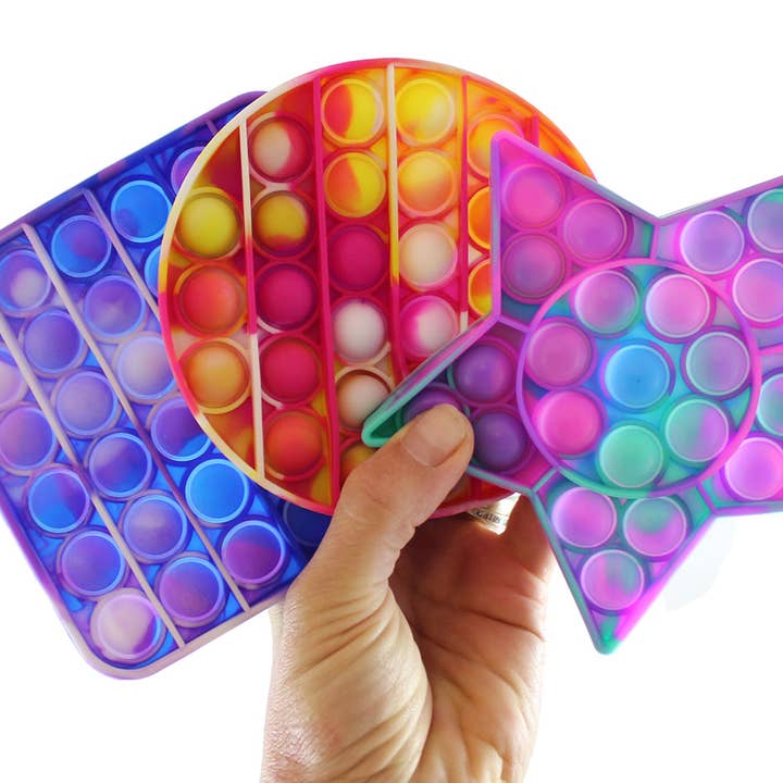 Curious Minds Toys - Wholesale Fidget Toy - Kids - Tie Dye Bubble Pop Fidget Toy Game-Push Bubble Wrap OT