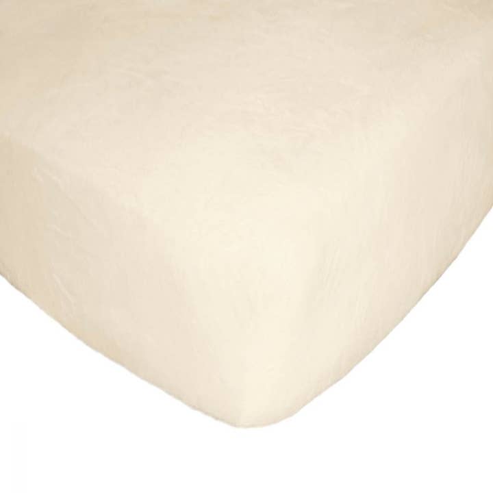 Sábana Cuna Minky Cream para venta al por mayor de Go Mama Go Designs