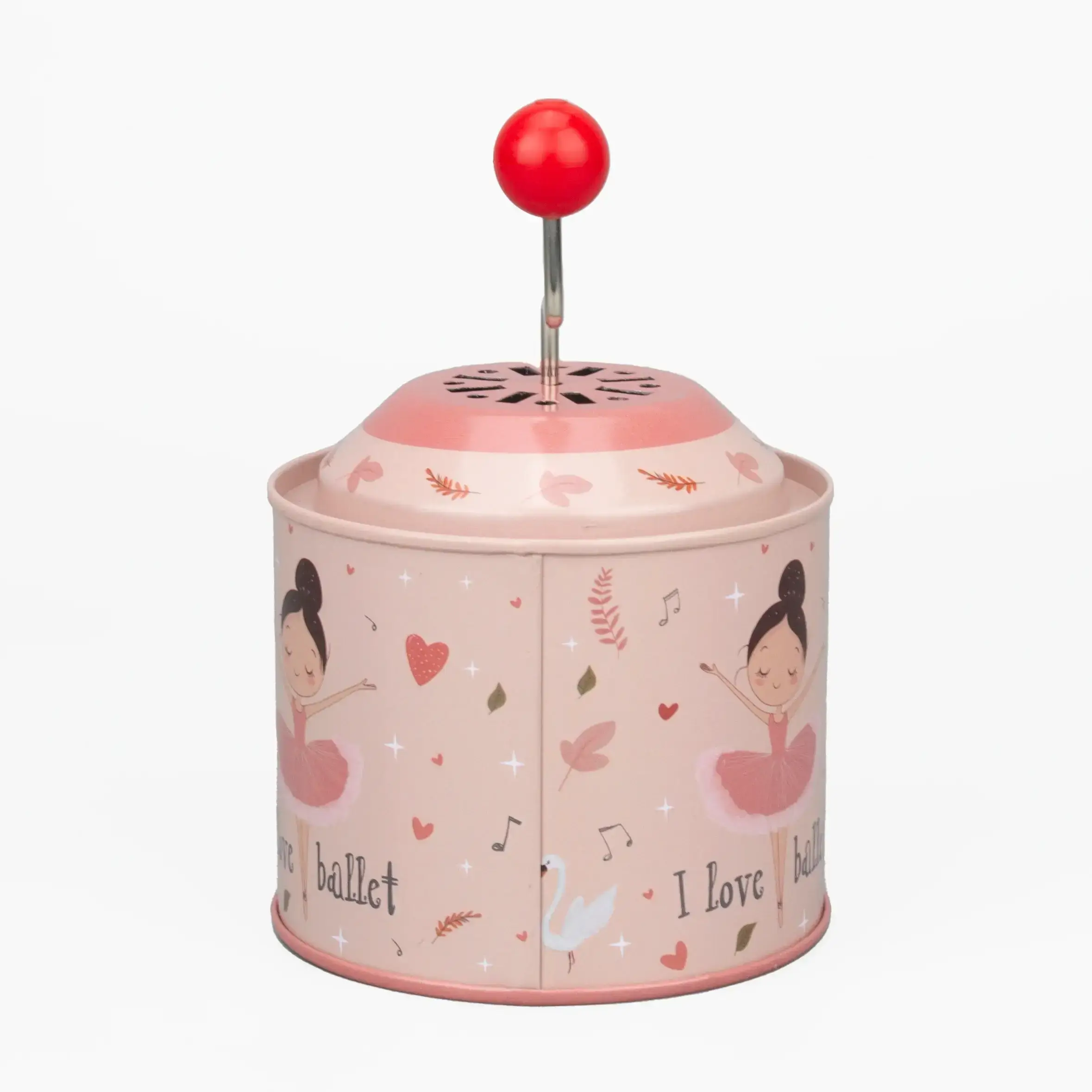 giftland - Wholesale Music Box - Kids & Baby - Tin Barrel Hand Crank Music Box - Ballerina Theme 4