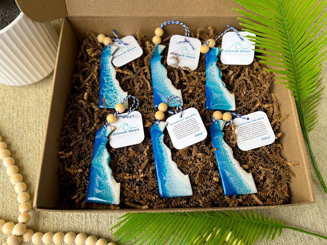 NMinnick Designs - Wholesale Ornament - Delaware Beach Ornament1