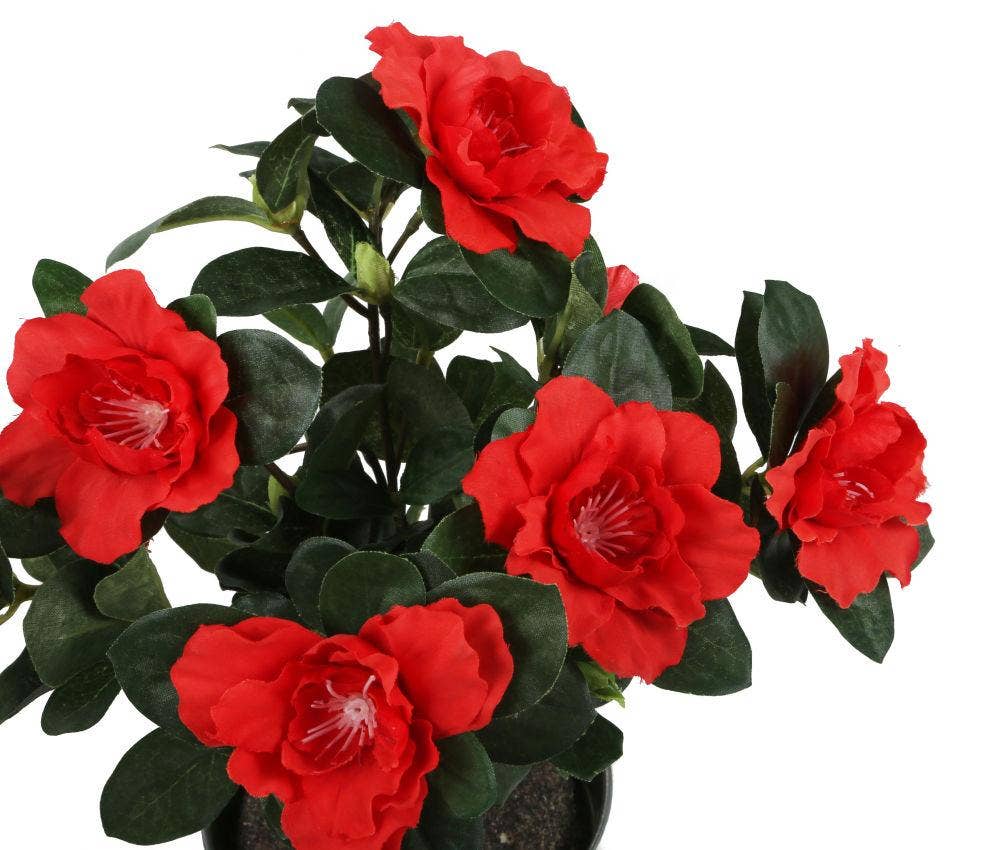 Closer2Nature – wholesale Artificial plant – Artificial 27cm Red Azalea Plug Plant3