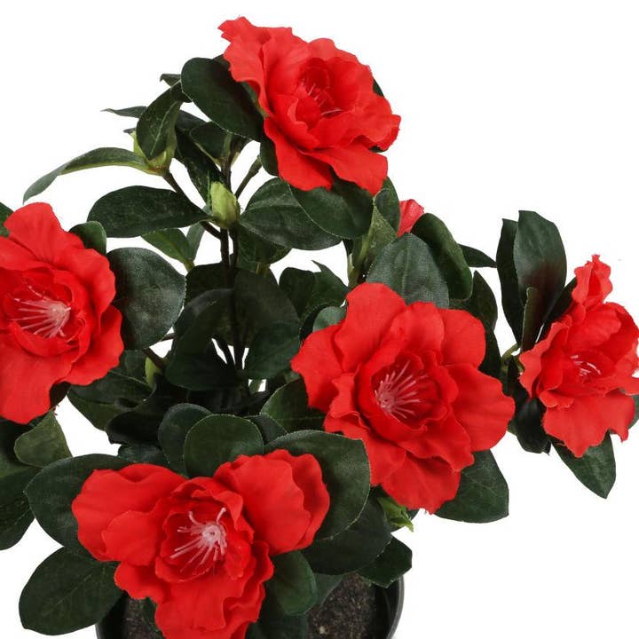 Closer2Nature – wholesale Artificial plant – Artificial 27cm Red Azalea Plug Plant3