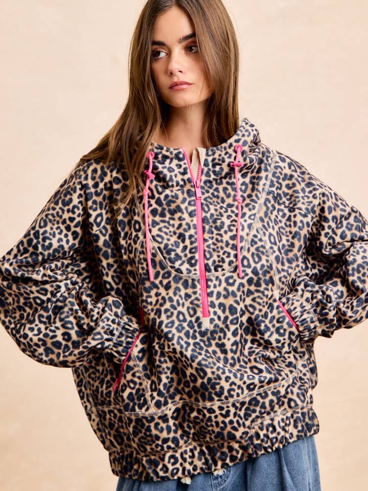 Leopard Stitch Oversized Brushed Texture Jacket and other Purchase Wholesale leopard windbreaker. Free Returns & Net 60 Terms on Faire trending on Faire.