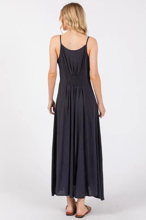 Final Touch - Vente Robe – femme - Robe fluide en mousseline épaisse avec boutons contrastants - ND40209-HV7