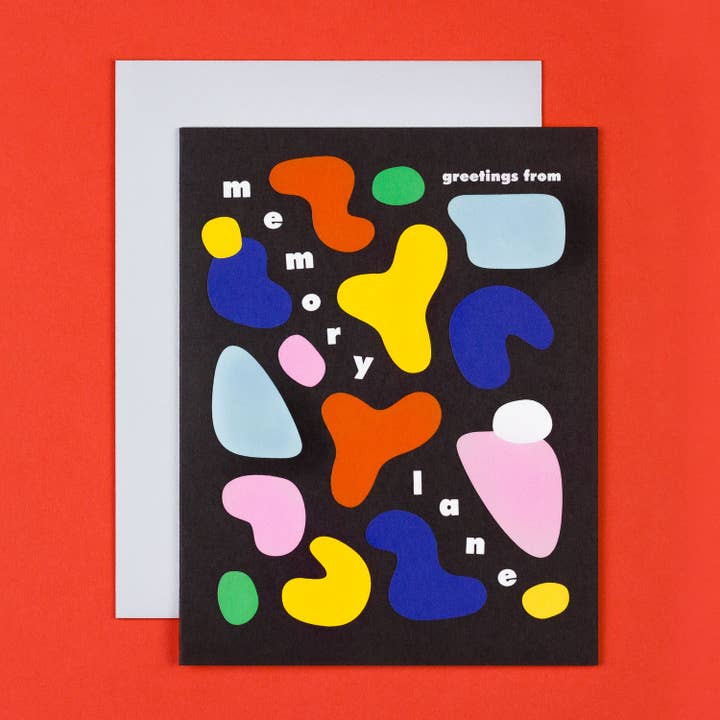 Greetings from Memory Lane • Blobs Hello or Miss You Card for wholesale by My Darlin'